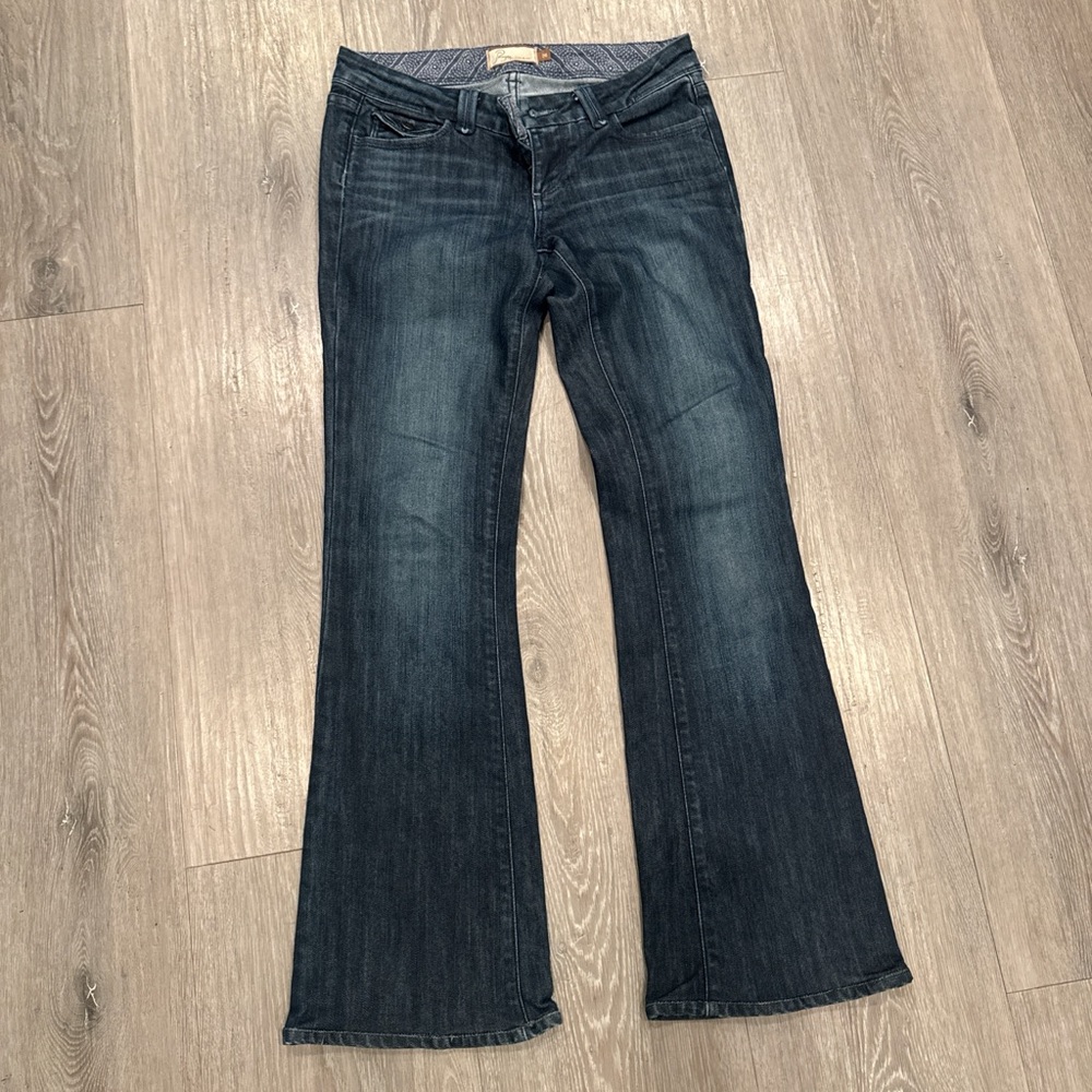 PAIGE Dark Blue Flare Jeans